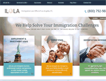 Tablet Screenshot of immigrationhelpla.com